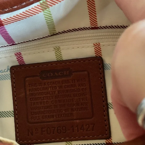 Vintage Coach Bleeker small flap Shoulder Bag in brown leather - Picture 5 of 8